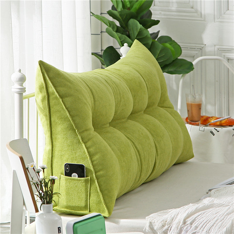 Triangle back bay window long pillow sofa cushion