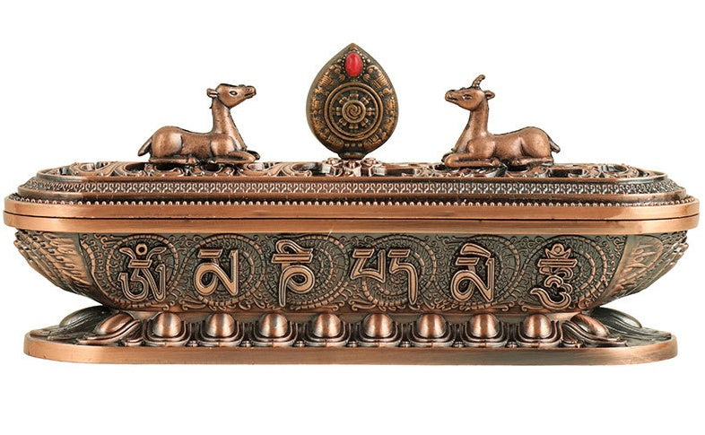 Incense Burner Horizontal Pure Copper Color