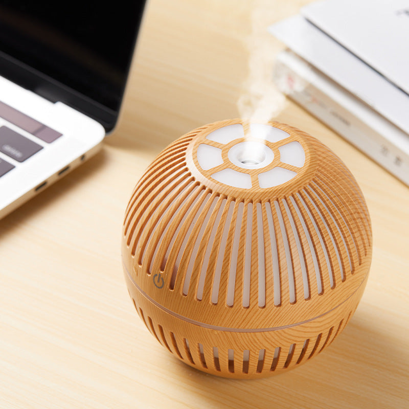 Hollow wood grain aromatherapy humidifier