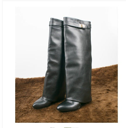 Knee-length Catwalk Fashion Boots Plus Size