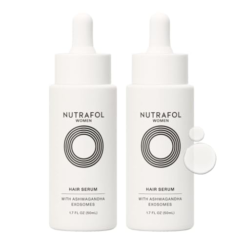 Nutrafol Women's Hair Serum, Supports Visibly Thicker and Stronger Hair, Vegan, Lightweight and Fast-Absorbing