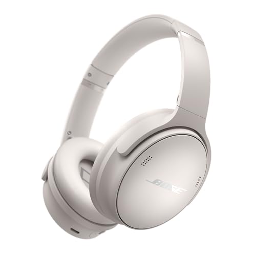 Bose QuietComfort Bluetooth Headphones, Wireless Headphones, Over Ear Noise Cancelling Headphones with Mic, Up To 24 Hours of Battery Life, Black