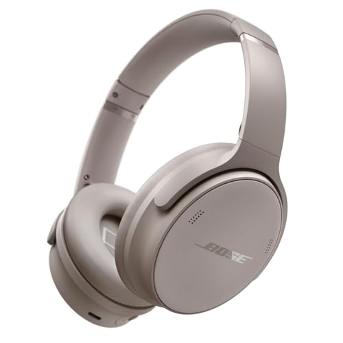 Bose QuietComfort Bluetooth Headphones, Wireless Headphones, Over Ear Noise Cancelling Headphones with Mic, Up To 24 Hours of Battery Life, Black