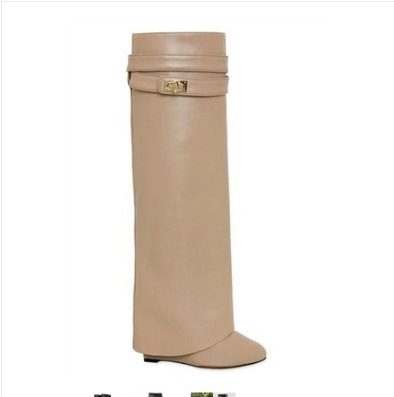 Knee-length Catwalk Fashion Boots Plus Size