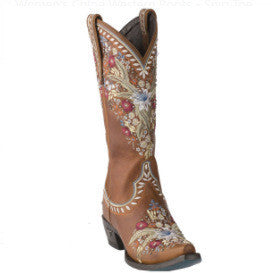 Mid-Heel Ethnic Embroidered Mid-Tube Women's Boots