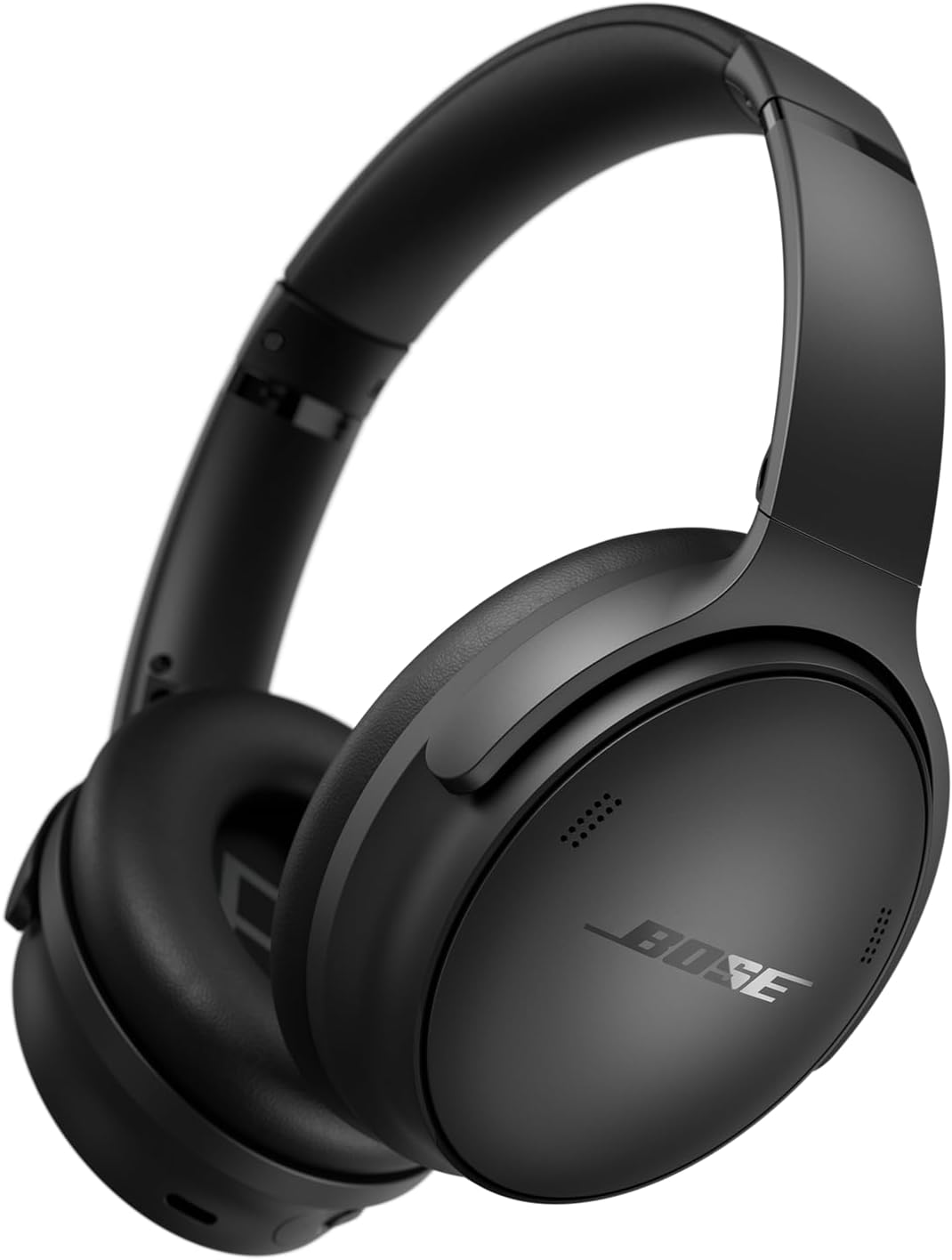 Bose QuietComfort Bluetooth Headphones, Wireless Headphones, Over Ear Noise Cancelling Headphones with Mic, Up To 24 Hours of Battery Life, Black