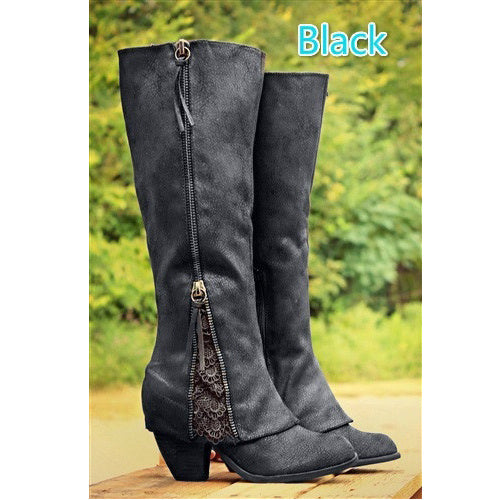 Women's Shoes Tassel Women's Shoes High Heel Thick Heel Fashion High Tube Boots