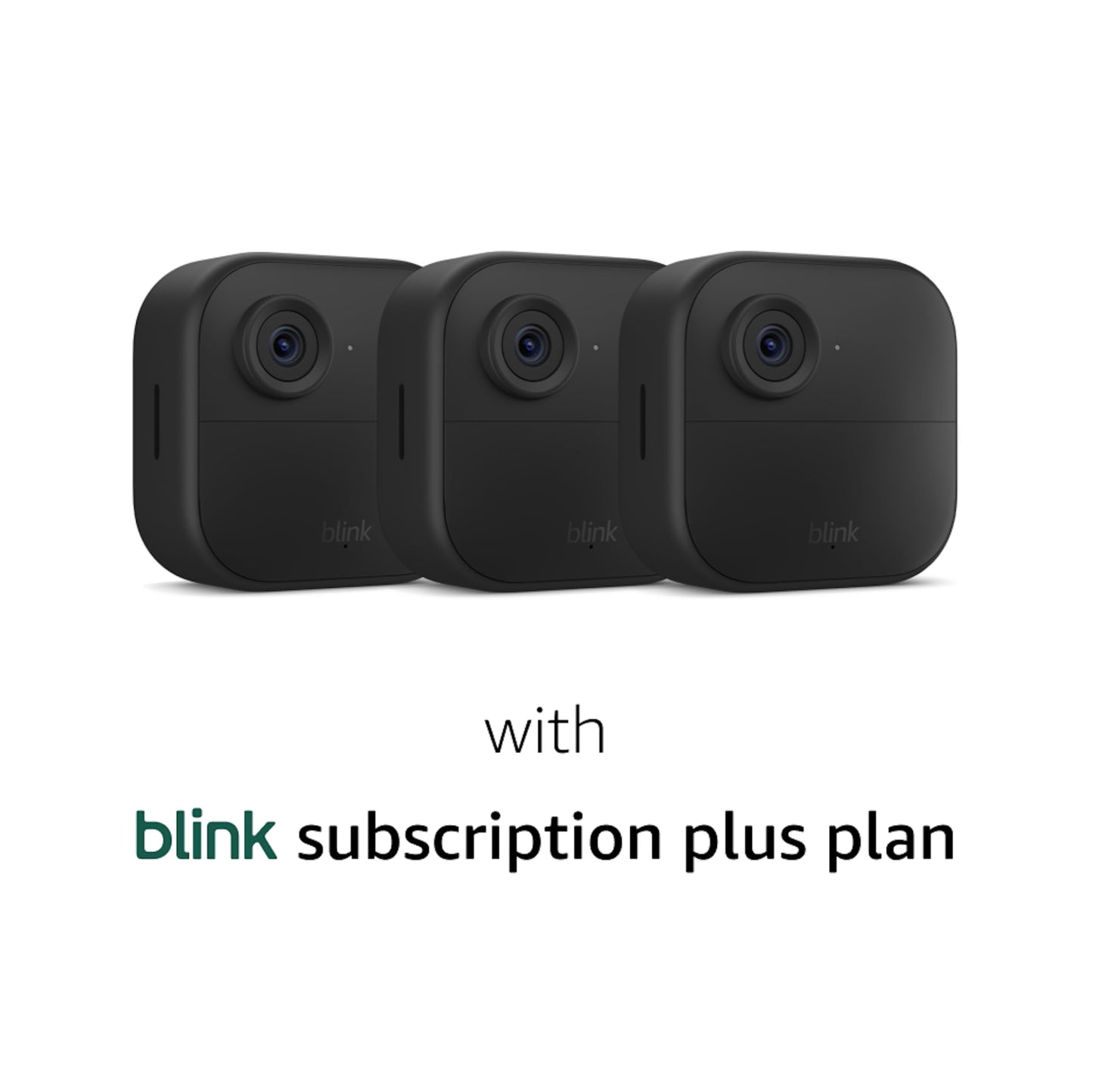 Blink Outdoor 4 (newest model), Wire-free smart security camera, two-year battery life, two-way audio, HD live view, enhanced motion detection, Works with Alexa – 5 camera system