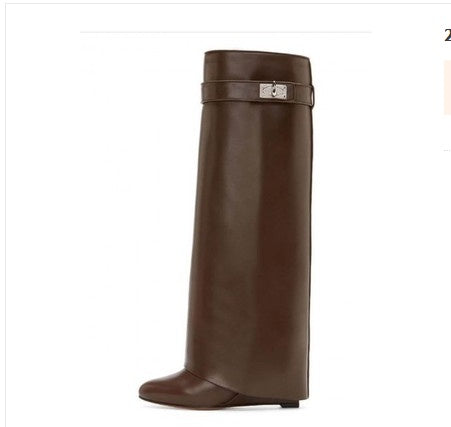 Knee-length Catwalk Fashion Boots Plus Size