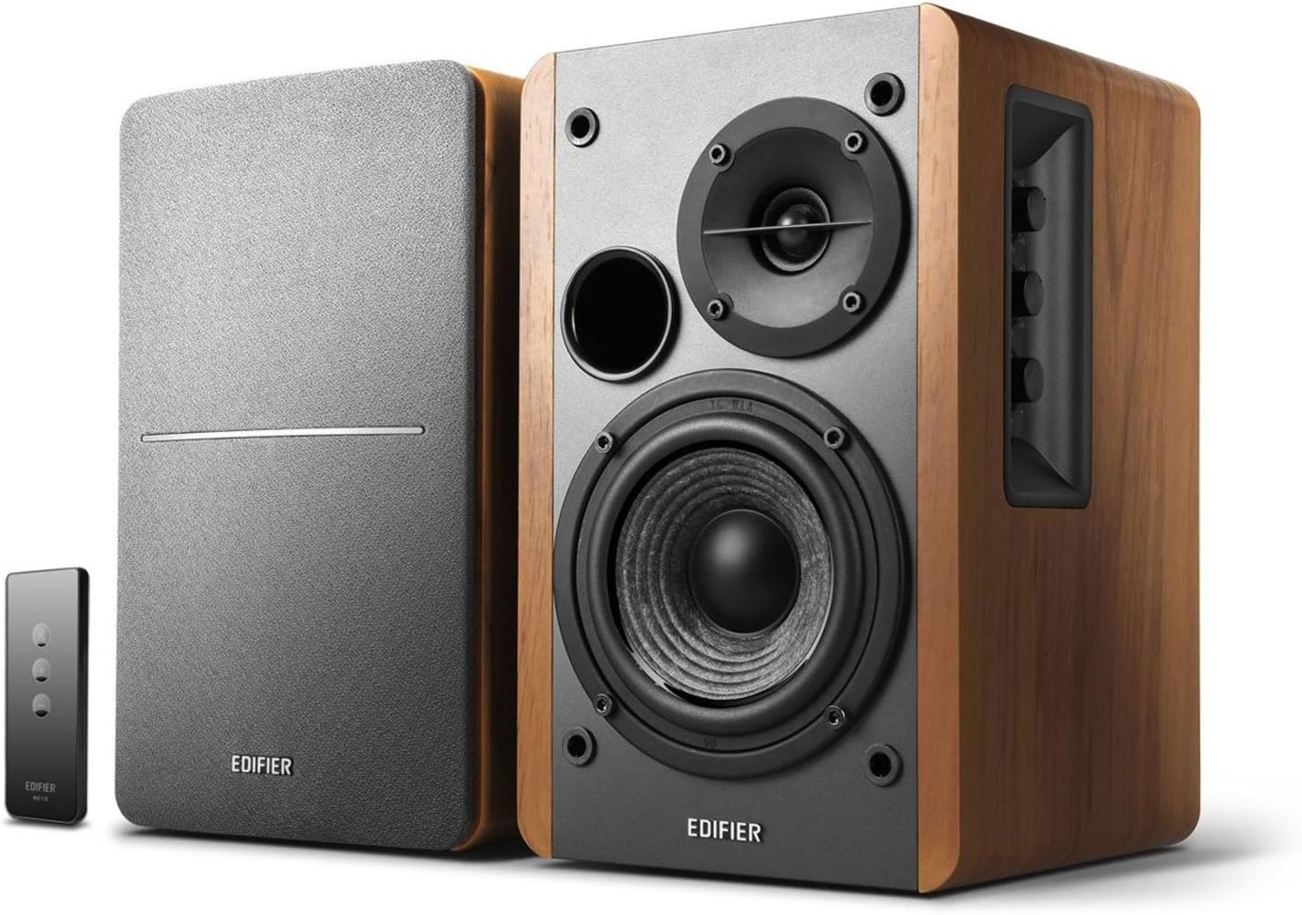 Edifier R1280T Powered Bookshelf Speakers - 2.0 Active Near Field Studio Monitor Speaker - Wooden Enclosure - 42 Watts RMS Power