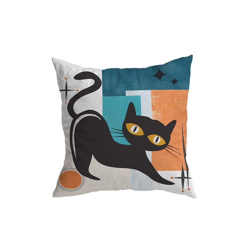 Home Fashion Print Vintage Cat Pattern Pillowcase