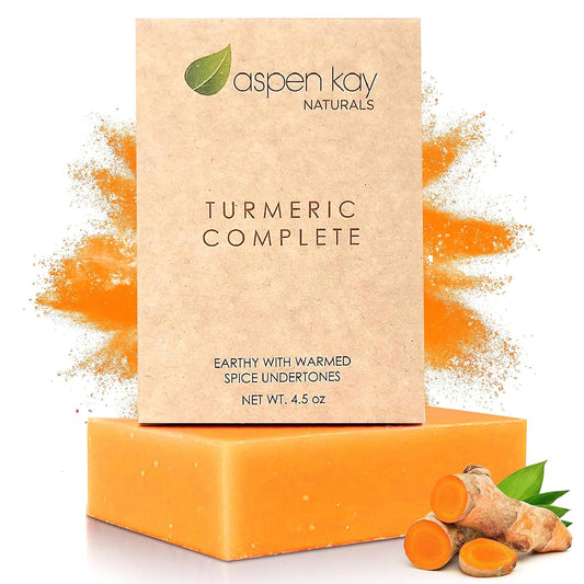 Turmeric Soap Bar for Body & Face - Made with Natural and Organic Ingredients. Gentle Soap – For All Skin Types – Made in USA 4.5oz Bar