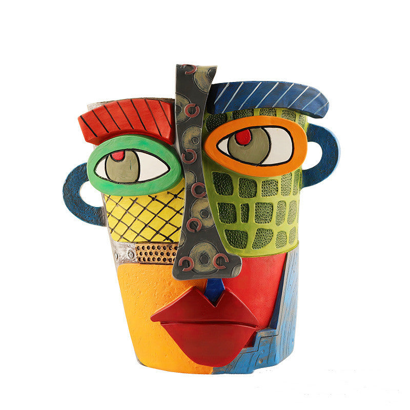 Outdoor Courtyard Crafts Funny Flowerpot Decoration