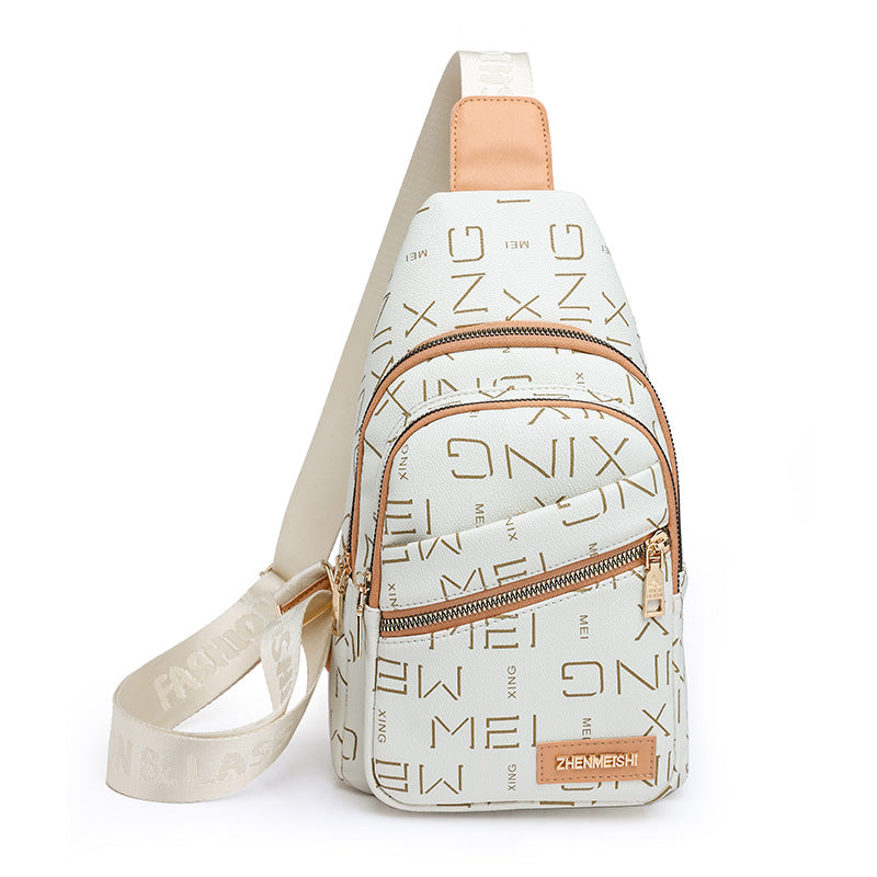 Women's Chest Bag Fashion Letters New Printed Crossbody Bag