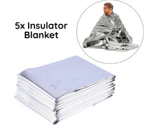 Emergency Blanket Outdoor Portable Thermal Double-sided Silver Survival