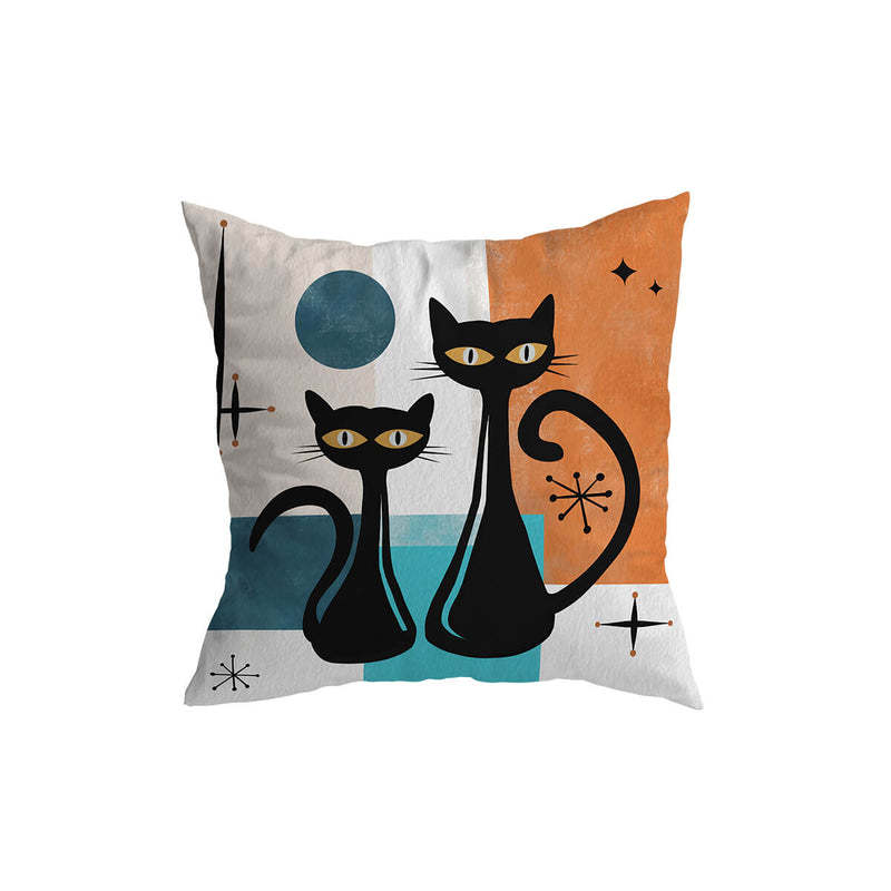 Home Fashion Print Vintage Cat Pattern Pillowcase